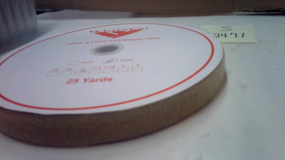 WHITAKER HOOK & LOOP FASTENING TAPE 1 INCH X 25 YARDS LOOP