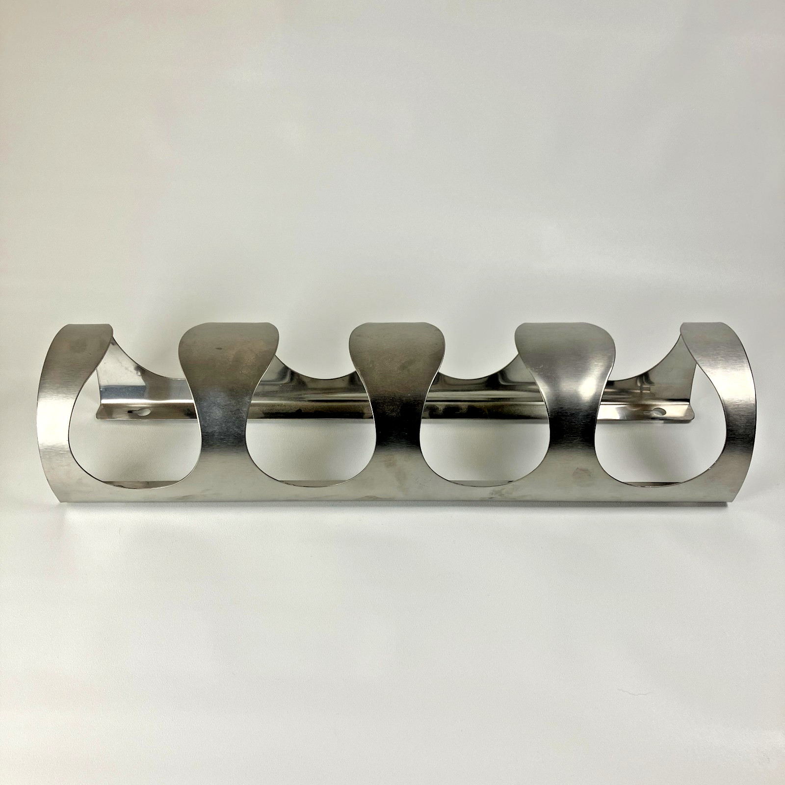 IKEA VURM Stainless Wall Hanging Wine Rack 4 Bottles 18598 21152 300.557.60