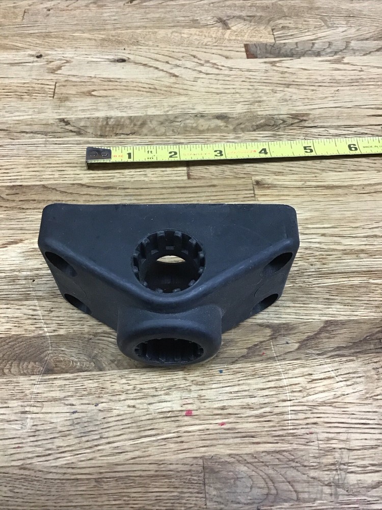 Generic Combination Side/Deck Post Mount Rod Holder Mounting Bracket Black UM-A