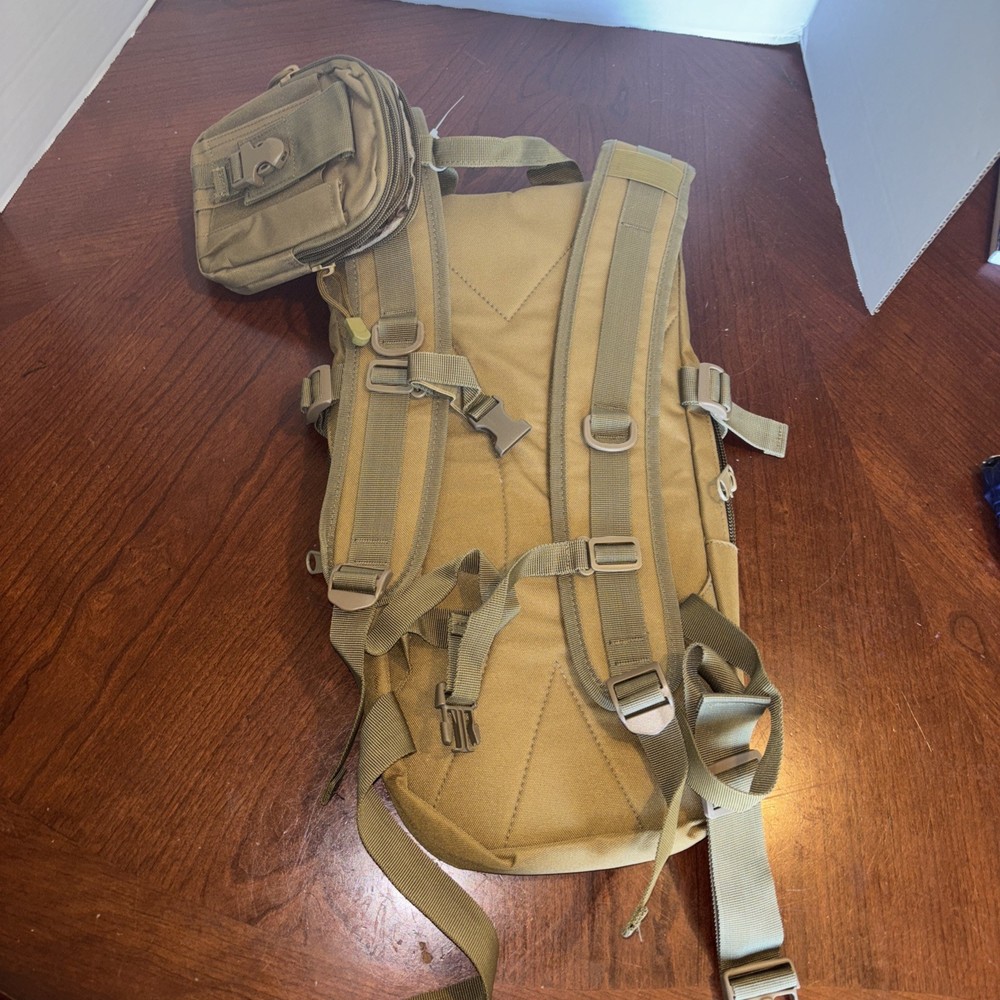 tactical backpack with ammo case All Zippers And Straps Work
