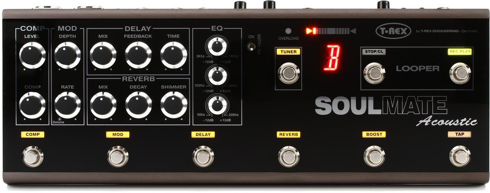 T-Rex SoulMate Acoustic Multi-effects Pedal (3-pack) Bundle