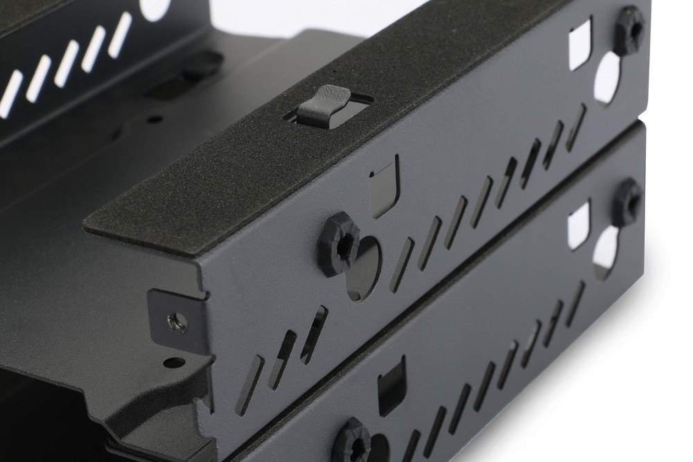 Phanteks - Stackable 3.5" HDD Bracket Duo Pack Cases PH-HDDKT_03,Black Black