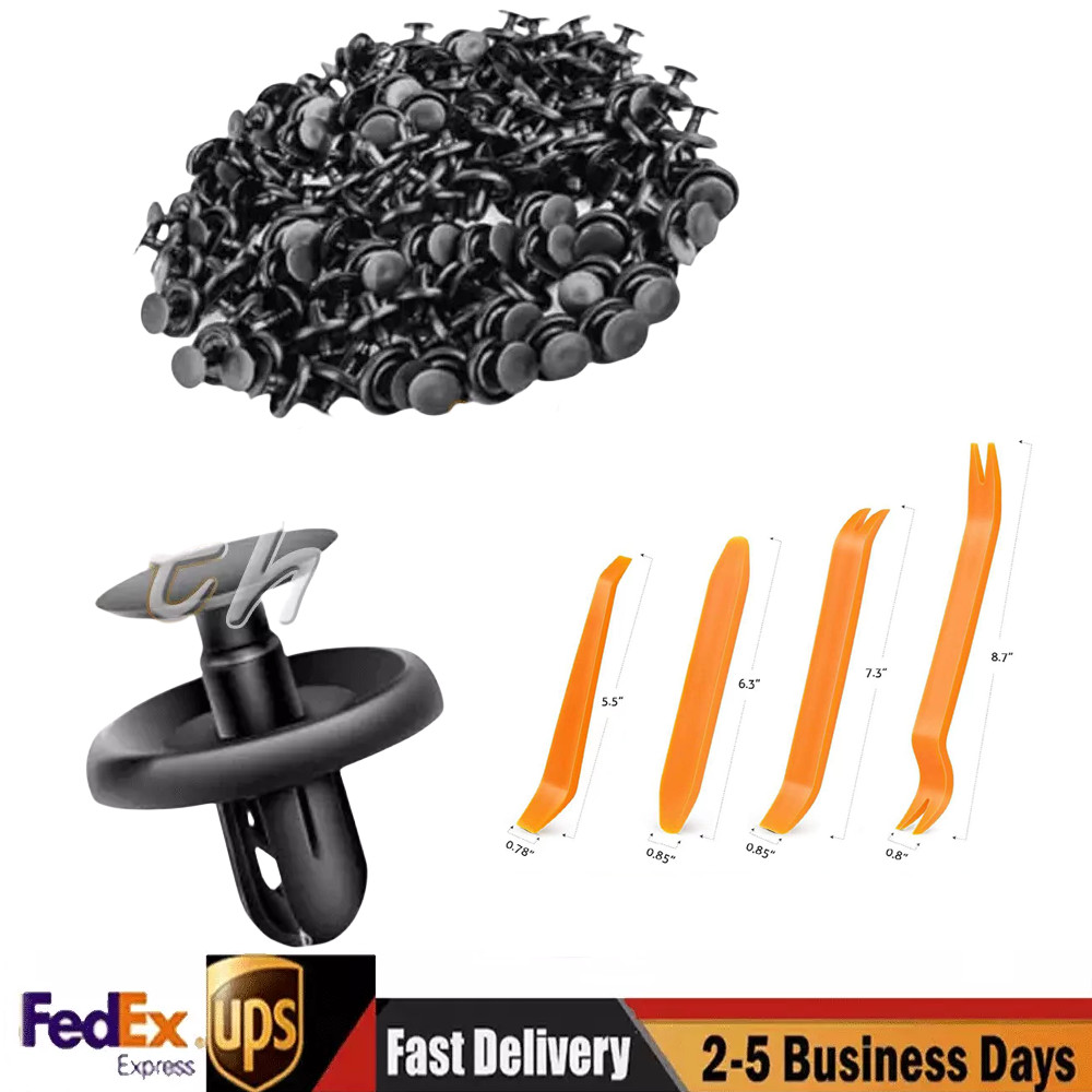 100 Pcs Retainer for Lexus Toyota Body, Splash Shield Clips 90467-07201 Replacem