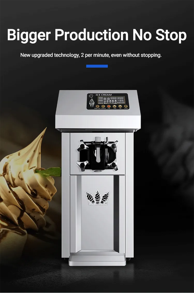 Cooling Preservation Commercial Automatic Ice Cream Machine Maker Single Flavor