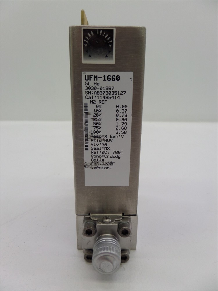 UNIT Instruments UFM-1660 1600 Mass Flow Controller 3030-01967 - 5L He