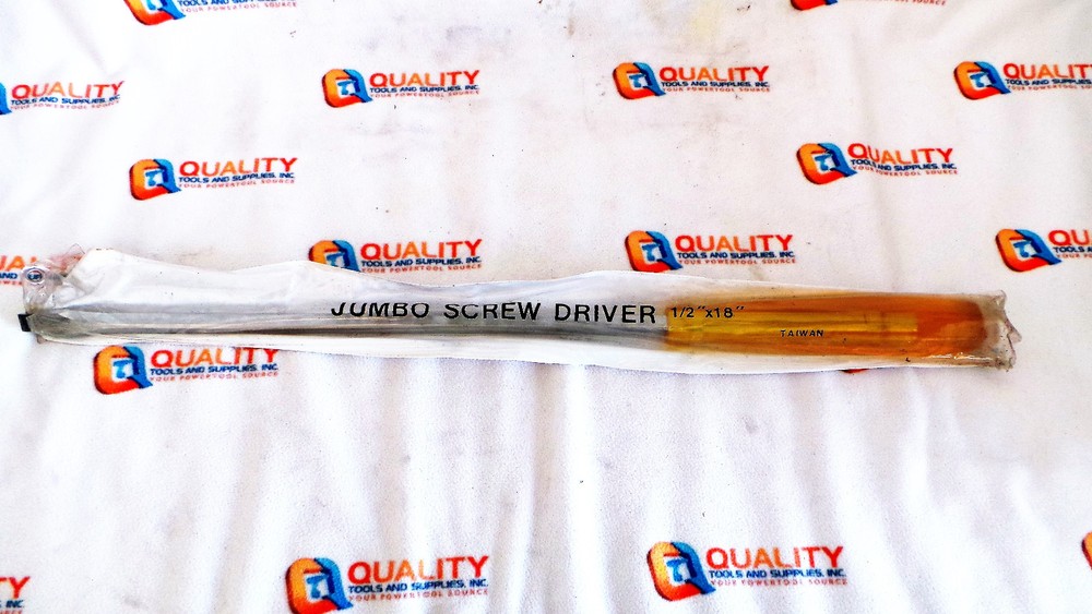 Jumbo Flat Screwdriver 1/2" x 18"
