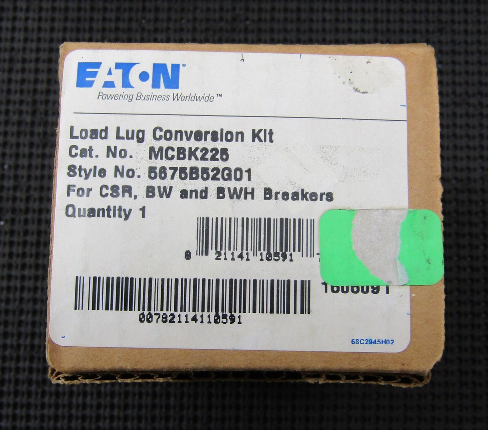 EATON MCBK225 LOAD LUG CONVERSION KIT
