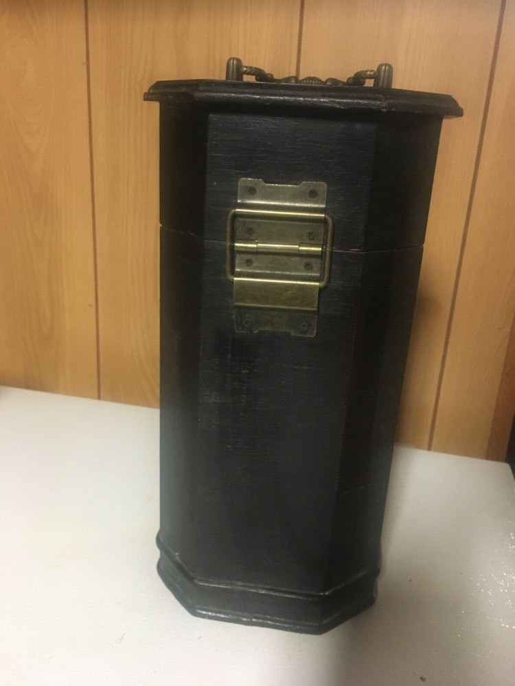 Antique Black Wine Box