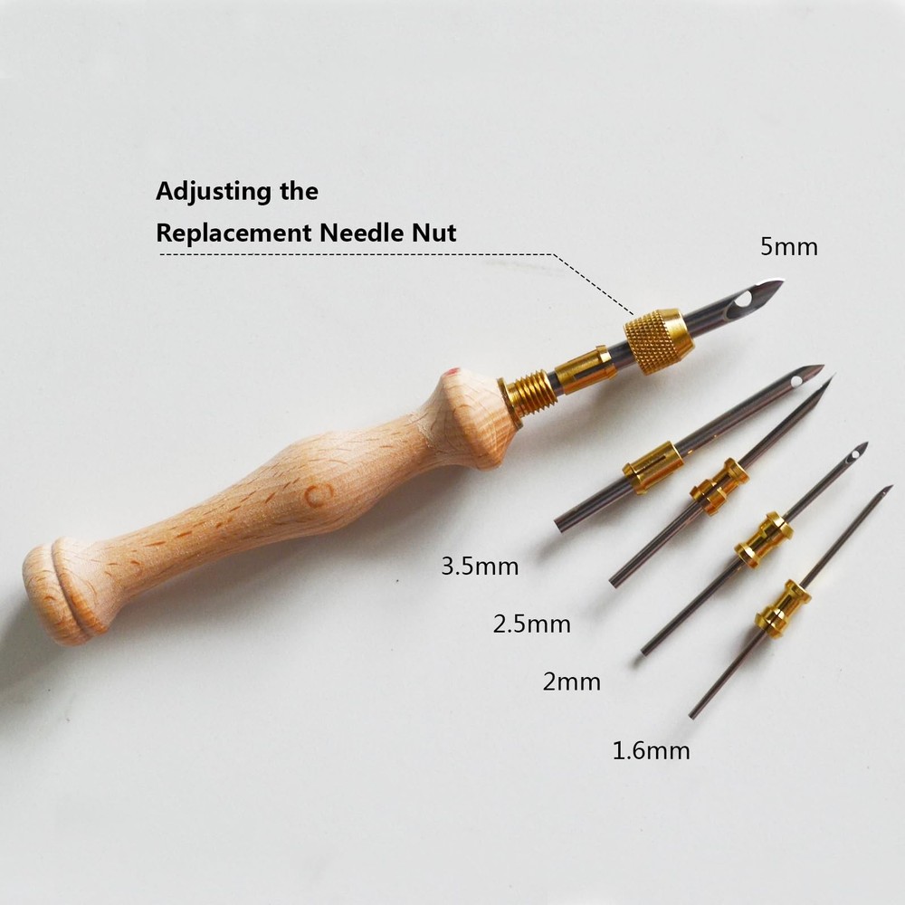Punch Needle Embroidery Kit - Complete Set for Needle Punching - Includes Adj...
