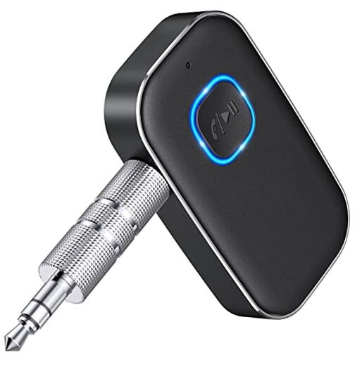 Bluetooth AUX Adapter for Car, Noise Reduction Bluetooth Receiver All Black