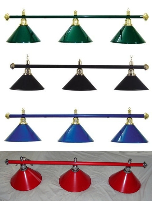 Snooker Table Light Rail Bar Chrome Shade Canopy