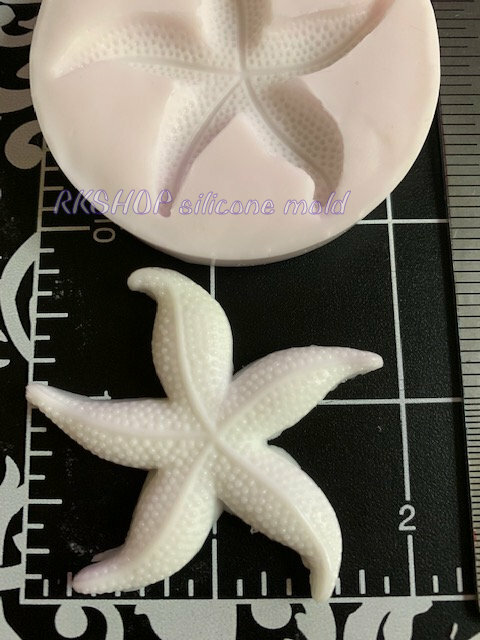 Starfish-Seashell handmade silicone mold for crafts