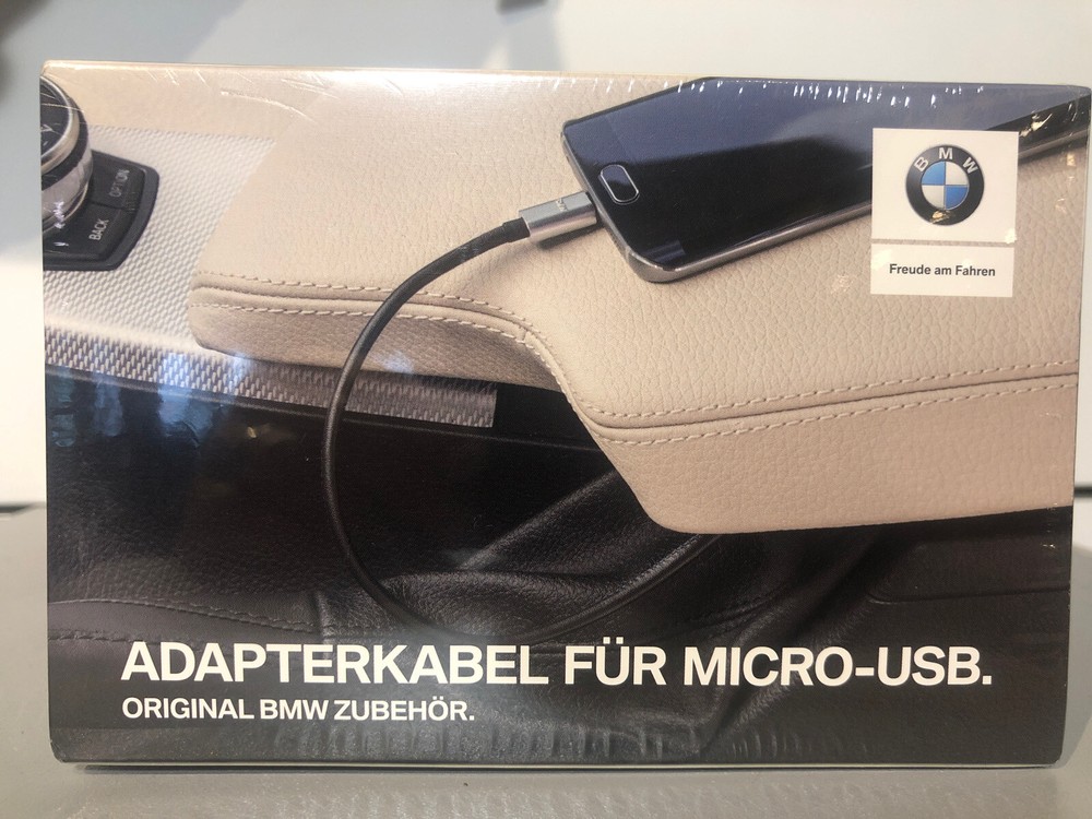 BMW Adapter Cable For Micro USB Original BMW Accessory