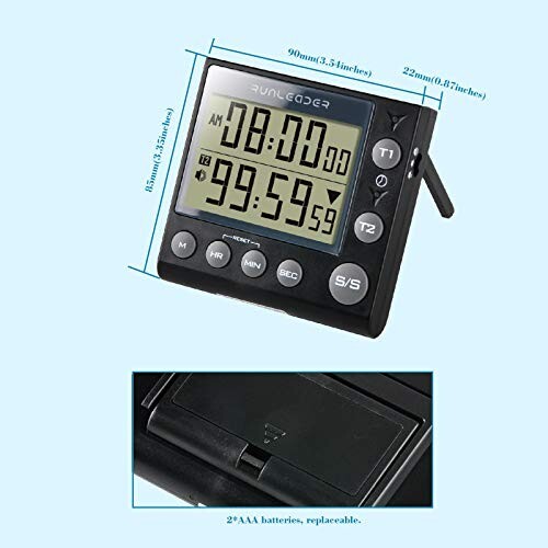 Digital Kitchen Timer/Clock, Alarm Cooking Positive Count Down with Magnetic