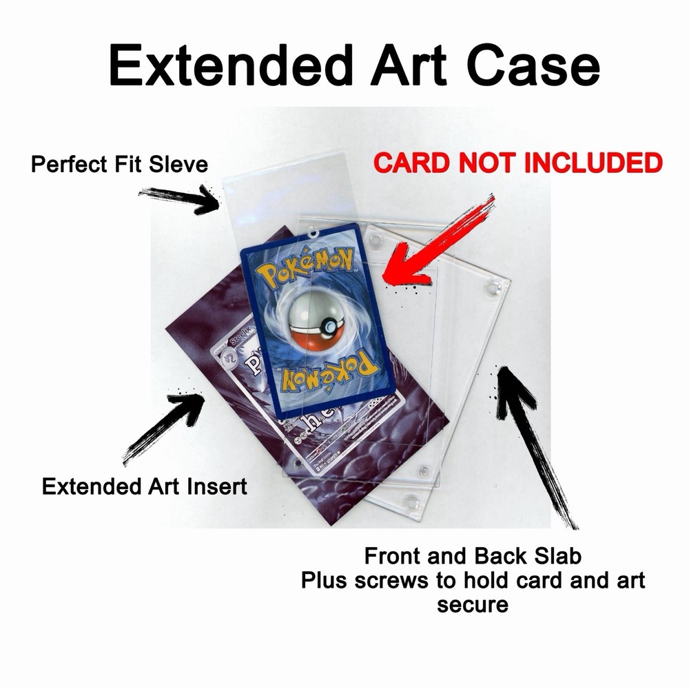 Screw Down Case REQUEST ORDER Extended Art Display Any Pokemon or TCG Card