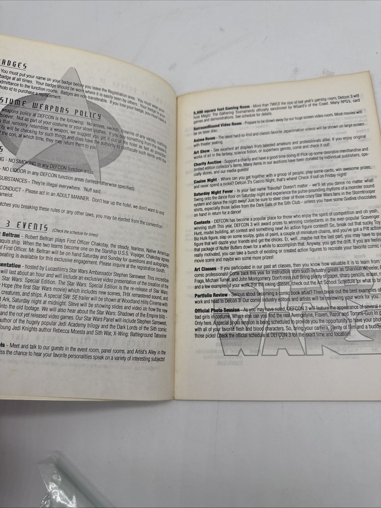 Defcon 3 Official Program 1996 Defcon 3 Program