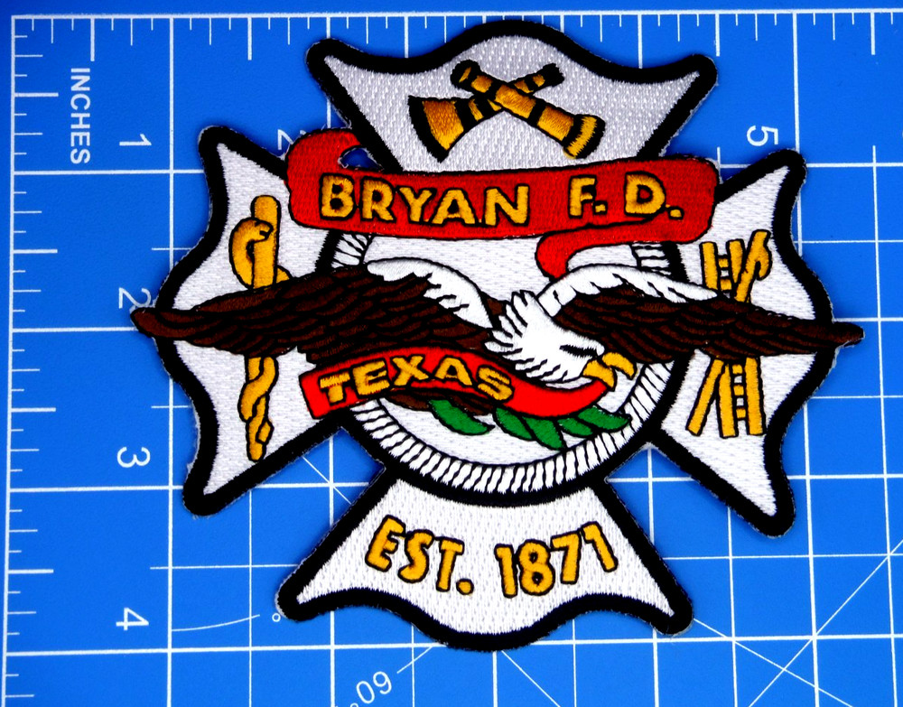 Bryan Texas Fire Department patch-Bin A