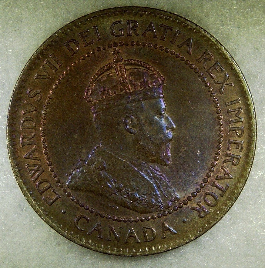 1904 Canada Cent Mint State  Attractively Toned