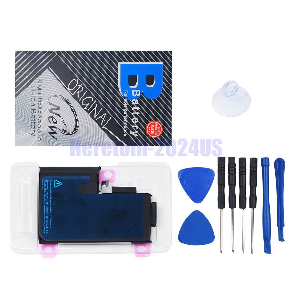 For Apple iPhone 13 Pro Max Battery Premium Internal Replacement + Tool Adhesive