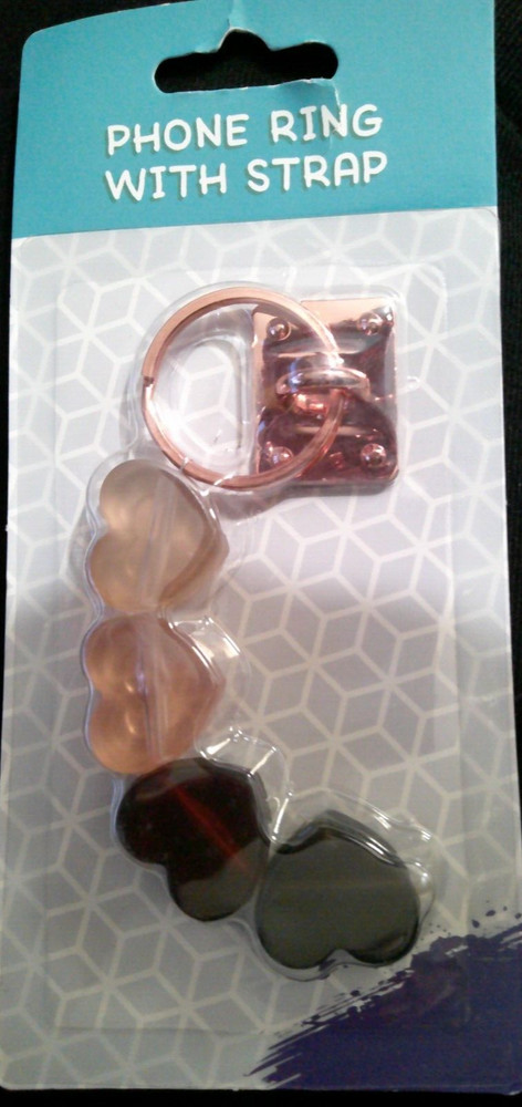 NEW heart cell phone ring with strap