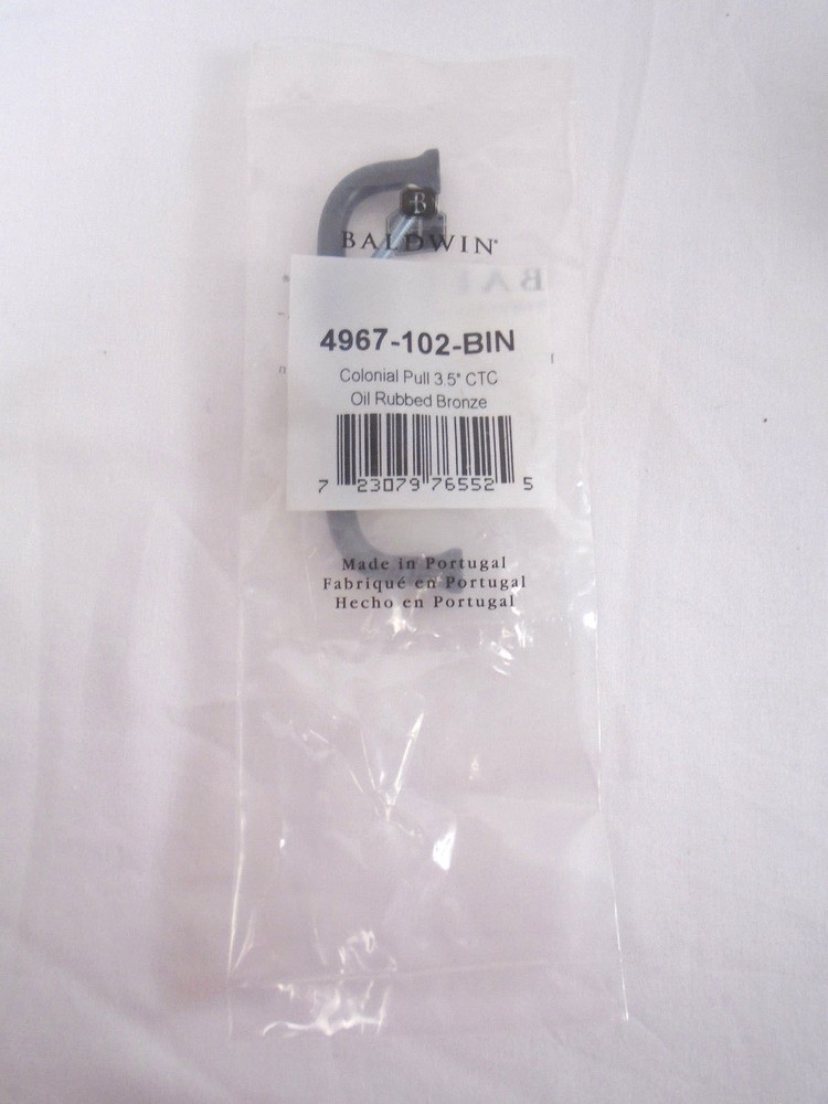 Baldwin Colonial Pull 3.5" Oil-Rubbed Bronze 4967-102-BIN 706H