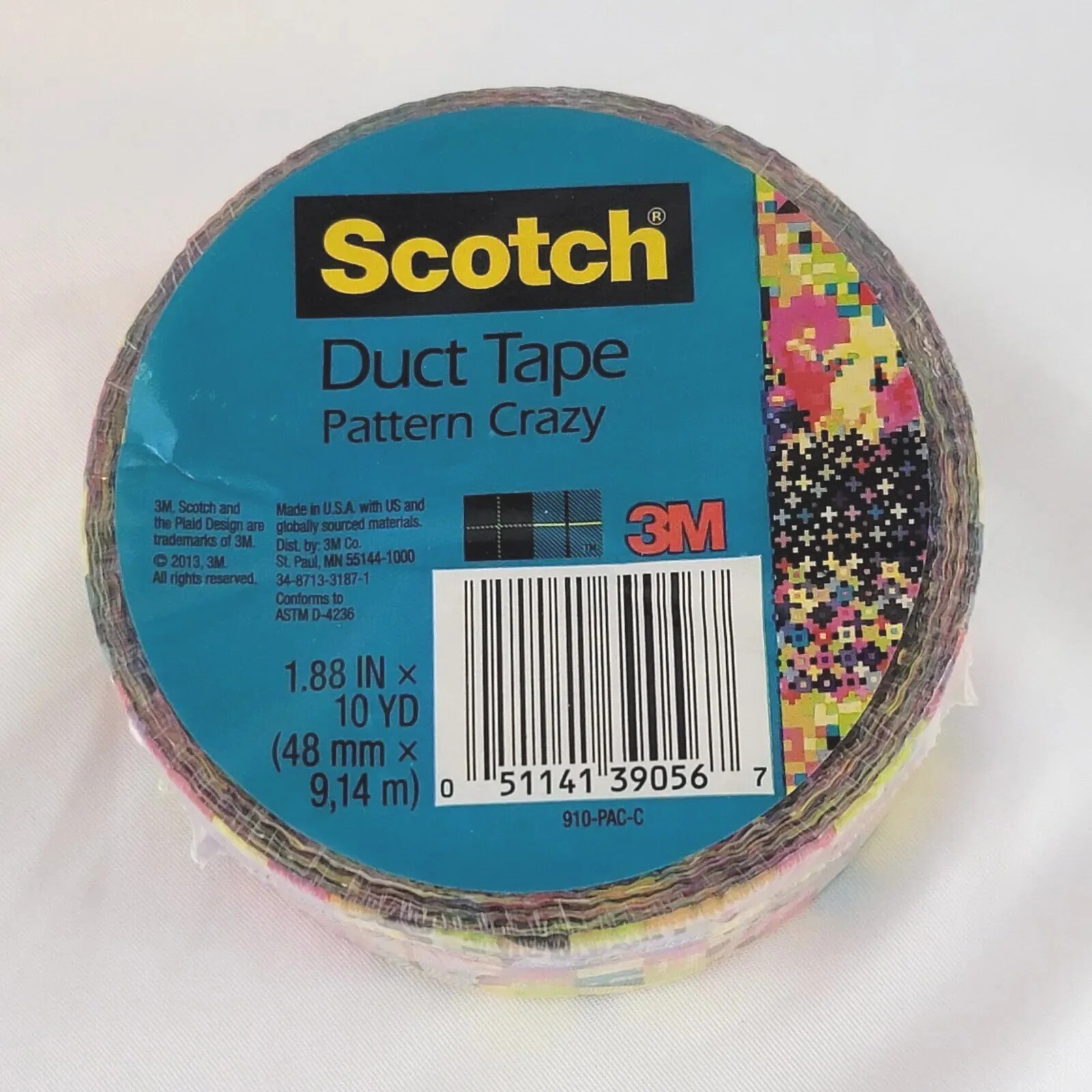 Scotch Pattern Duct Tape 1.88 Inch X 10 Yards (48mm × 9,14m) Pattern Crazy