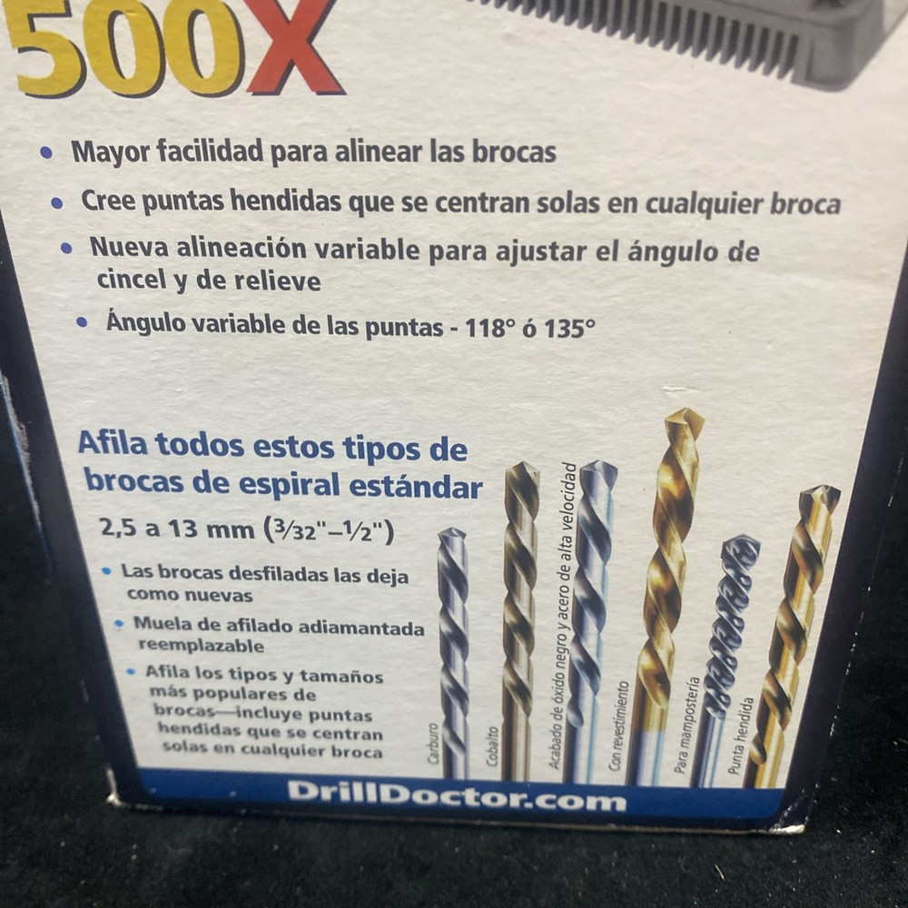 Drill Doctor 500X Drill Bit Sharpener Unused In Open Box