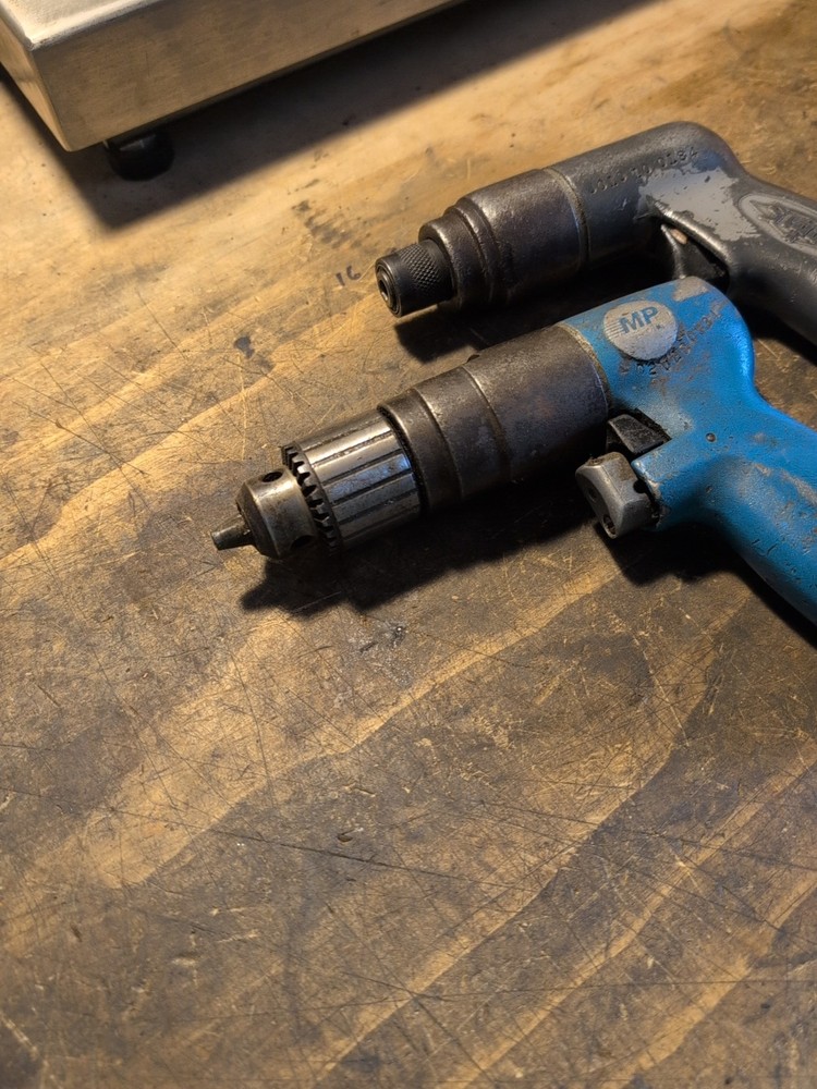 MP 3/8" Pneumatic Drill, Sioux 1/4" Air Powered Screwdriver