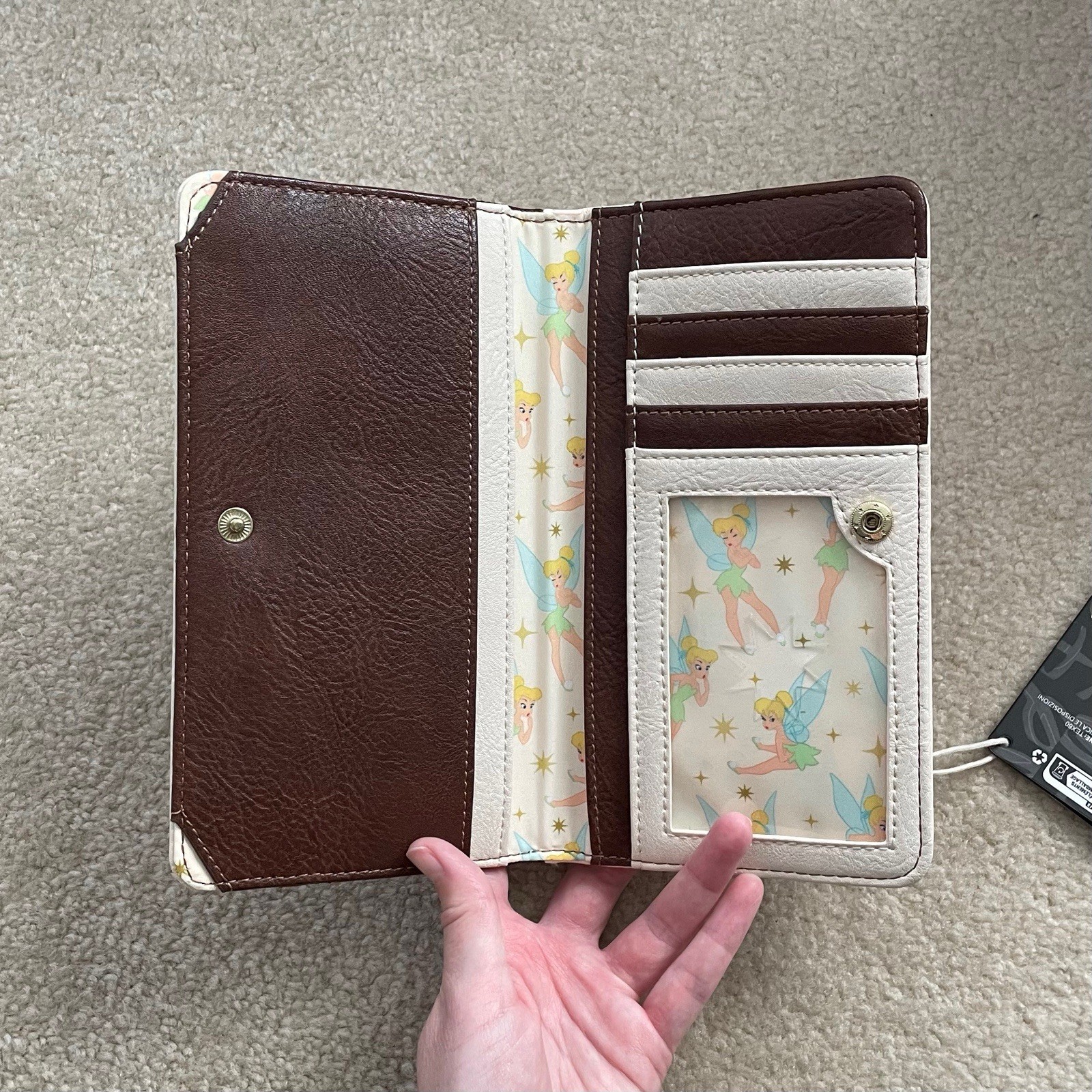 Loungefly Disney Peter Pan Tinker Bell Quilted Wallet