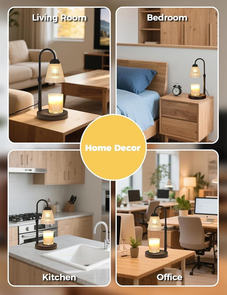 Candle Warmer Lamp with Timer Dimmer