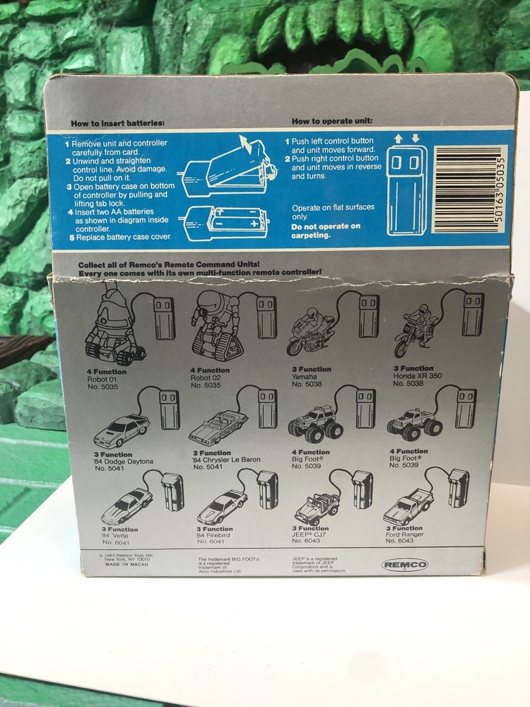 Vintage 1983 Remco Remote Command 4 Function Robot New In Package
