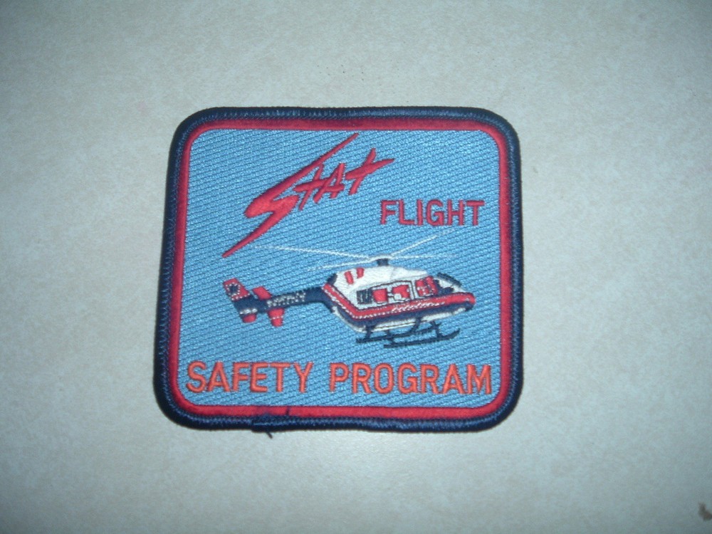PATCH STAT FLIGHT SAFETY PROGRAM MEDICAL HELICOPTER SEW ON