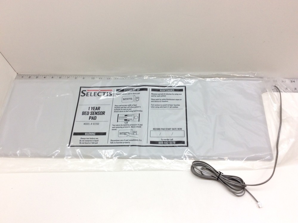 Selectis 1 Year Bed Sensor Pad Model 92200