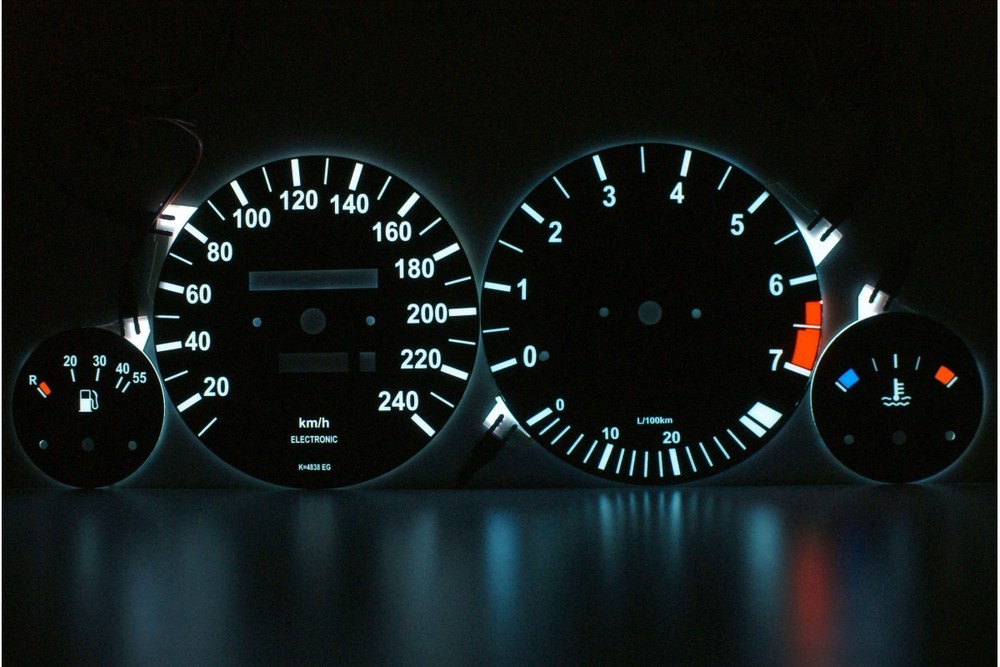BMW E30 Original Design Glow Gauge Plasma Dials Speedometer Shift Indicato