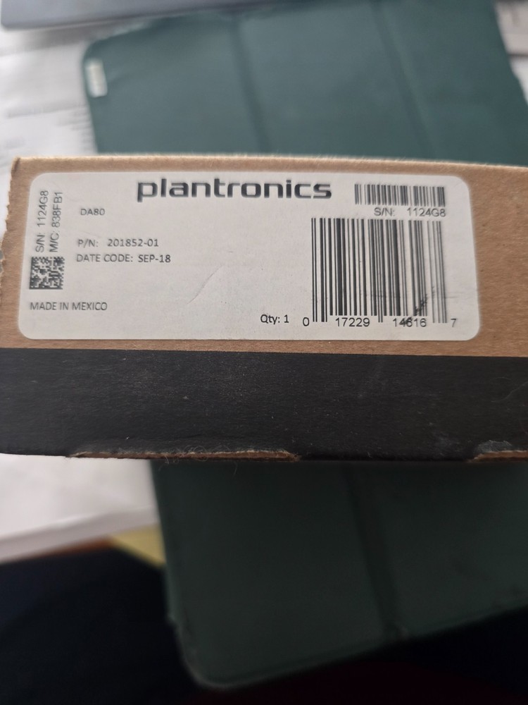 Plantronics DA80 USB Audio Processor Telephone Headset New
