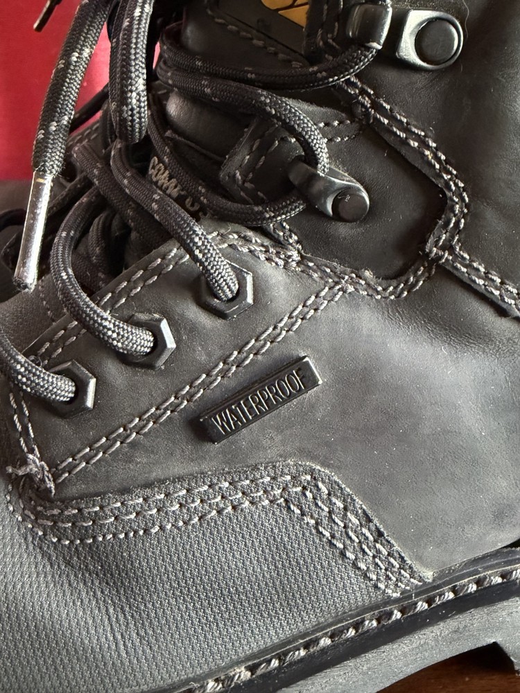 Caterpillar Precision Composite Toe Waterproof Work Boot Thinsulate Black Mens 7