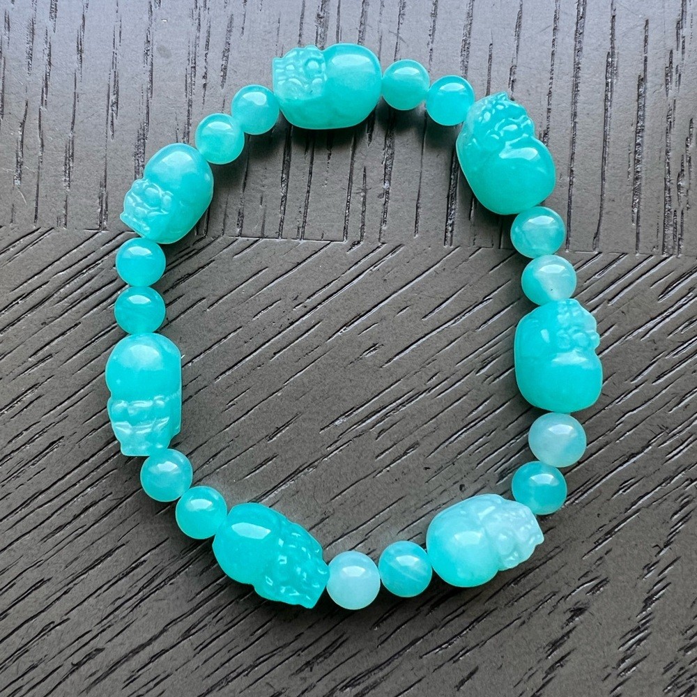 Amazonite pixiu bracelet SIZE 6.5’