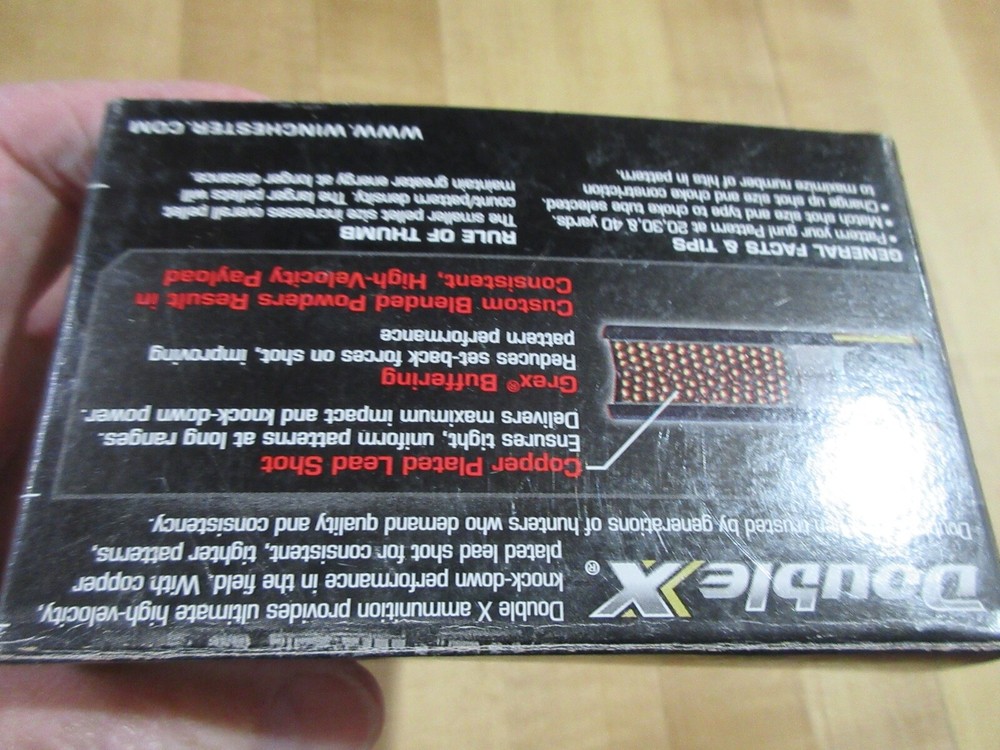 Empty Ammo Shotshell Box Winchester Double X 12 ga Turkey Load (w15) # 96