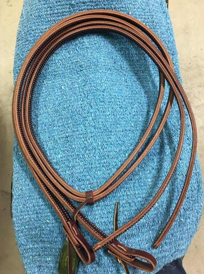Berlin Custom Leather Double Stitched Split Reins