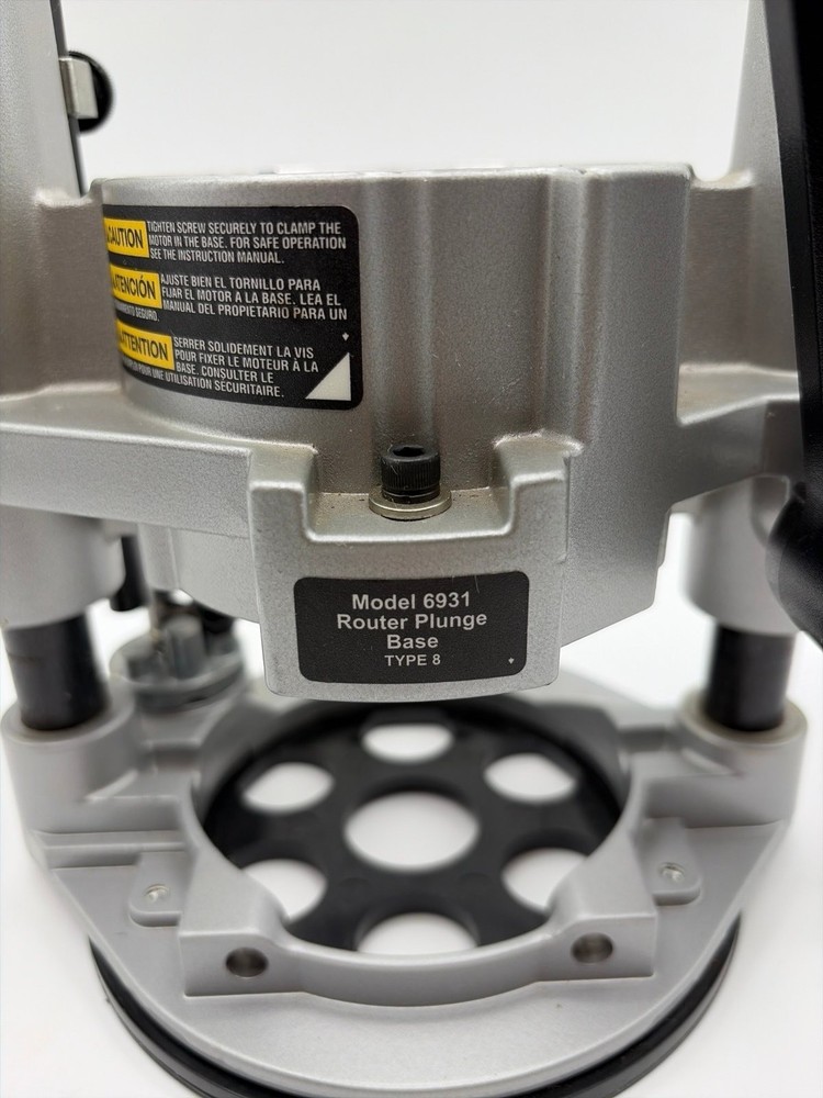 PORTER-CABLE 6931 Router Plunge Base Type 8 Silver Model 6931