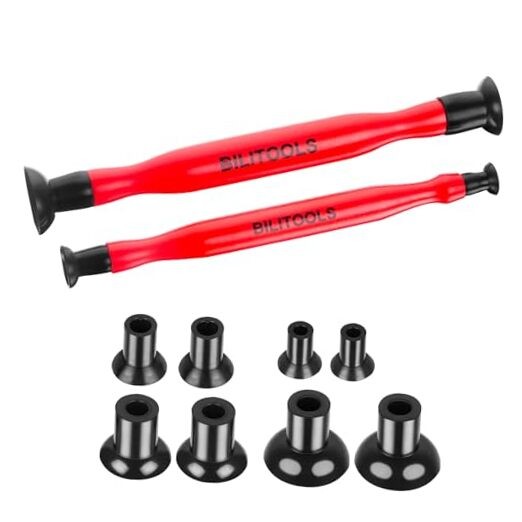 2PCS Valve Lapping Kit with 8 Suction Plates 4 Size, Valve Grinding Tool 2pcs