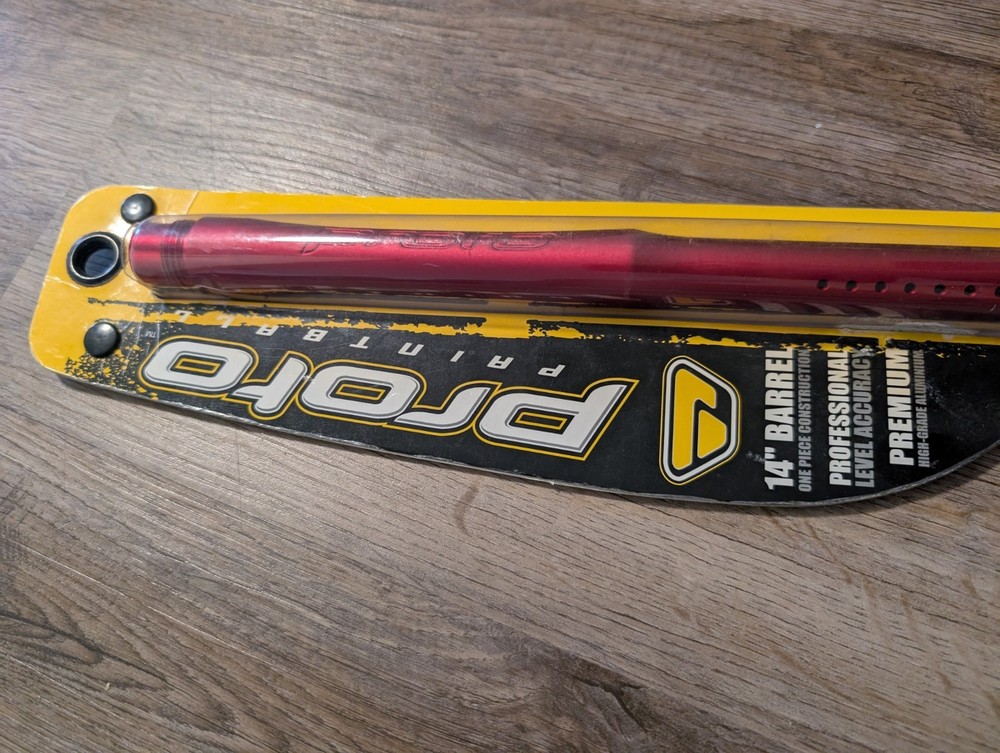Proto Paintball 14" Barrel - Red - Impulse Thread - NEW