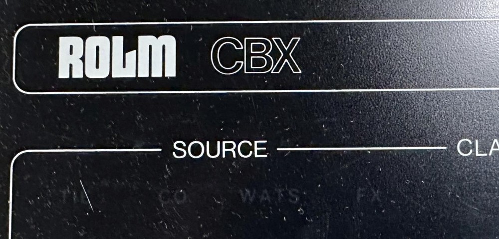 Rolm CBX Model 87090A Attendant's Console