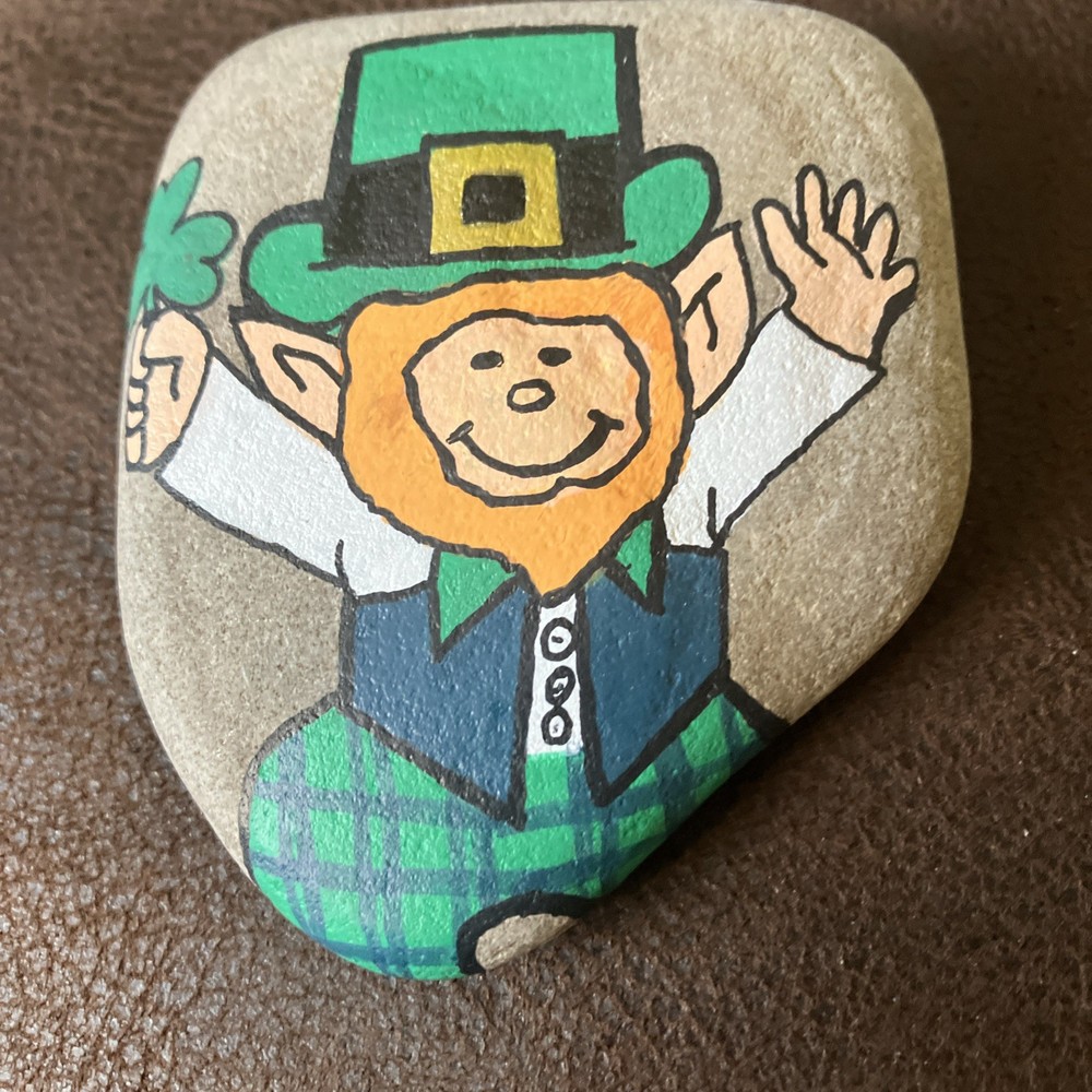 Hand Painted Rocks St Patrick’s Day