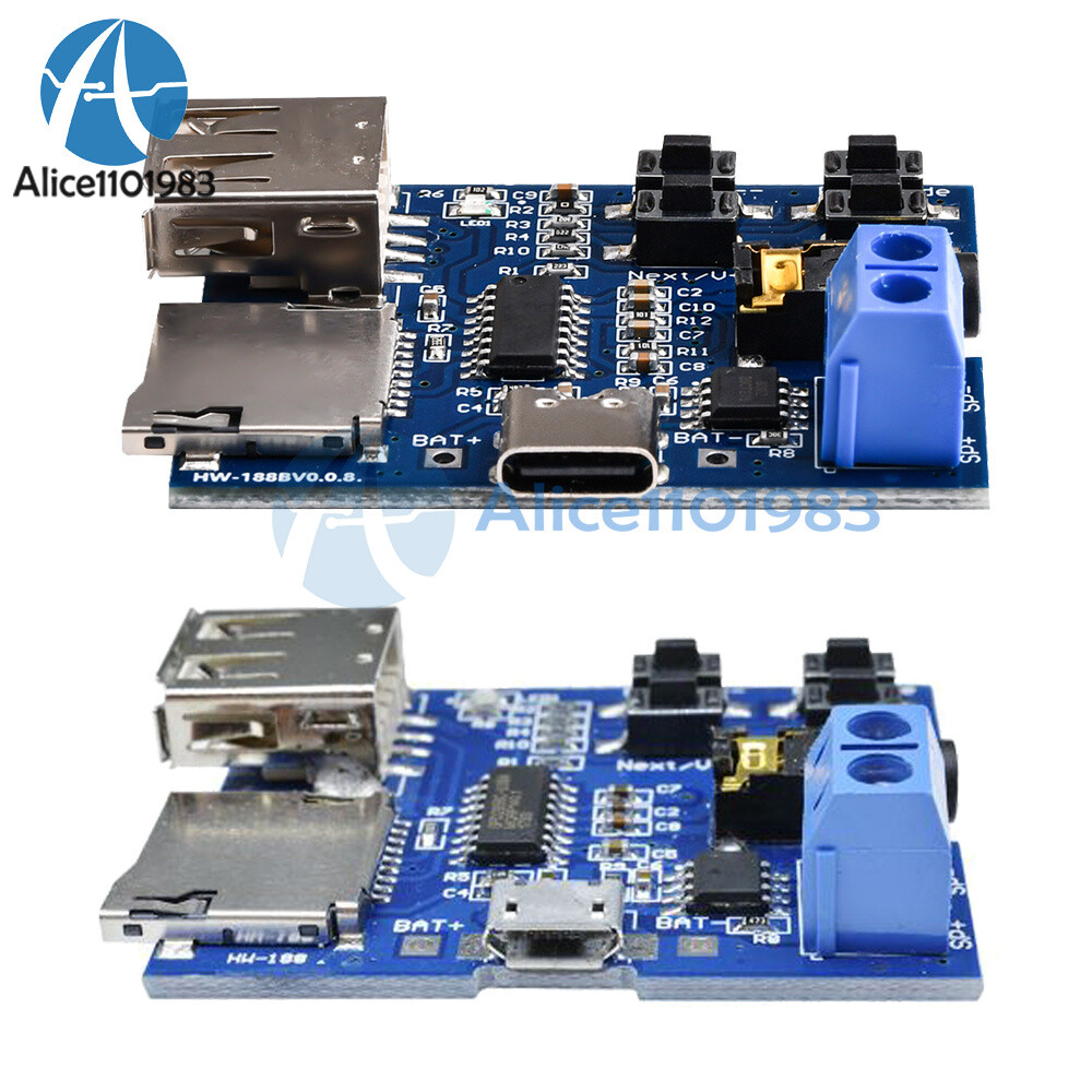 TF Card U-disk MP3 Format Decoder Board Amplifier Decoding Audio Player