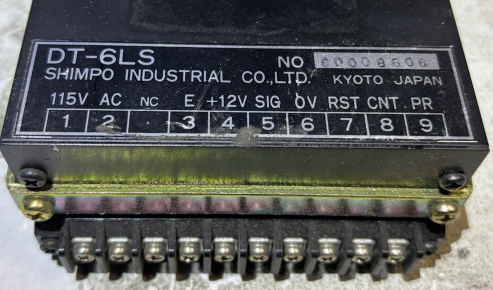 Shimpo DT-6LS Digital Tachometer Module