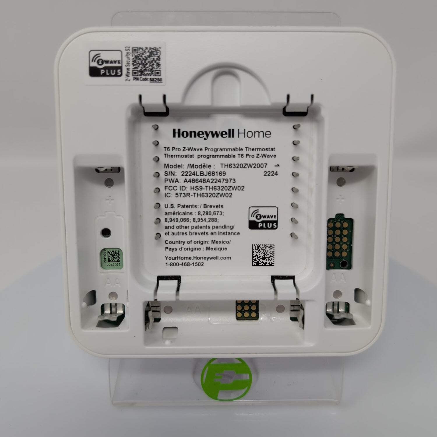 Honeywell T6 Pro Z-Wave Programmable Thermostat White TH6320ZW2007