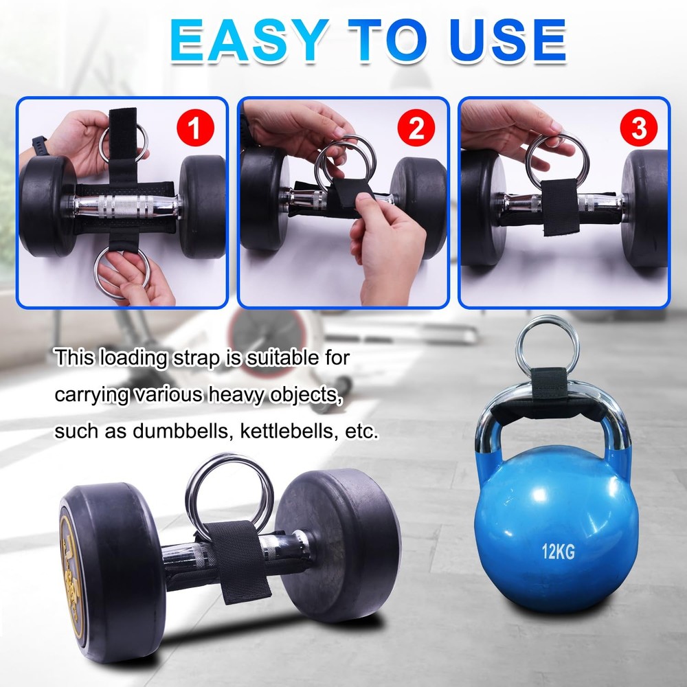 Loading Dumbbell Strap for Dip Belt, Squat, Pullup, Weightlifting Accessory