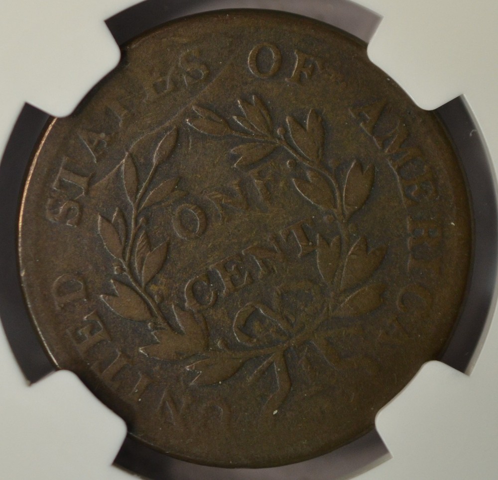 1802 Draped Bust large cent, NGC VG8