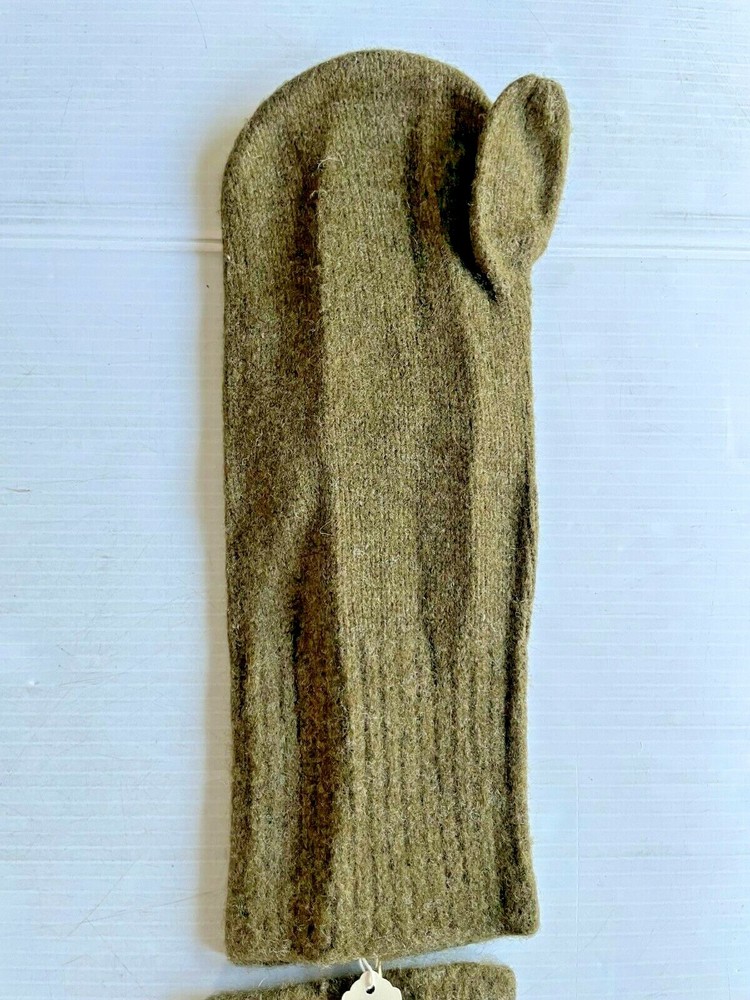 UNISSUED WWII TRIGGER FINGER MITTEN WOOL INSERTS LARGE (1943)